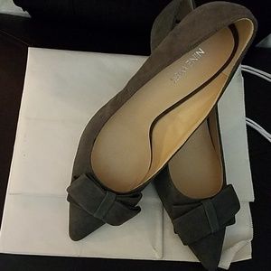 Nine West Gray Suede Pumps 91/2M